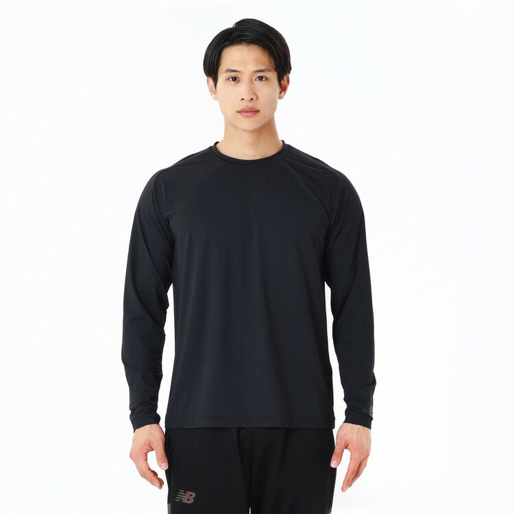 ニューバランス 冷感ロングスリーブシャツ AMT45286-BK メンズ