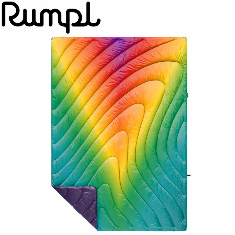 Rumpl(v) ORIGINAL PUFFY BLANKET(IWi ptB[ uPbg) RAINBOW PRISM