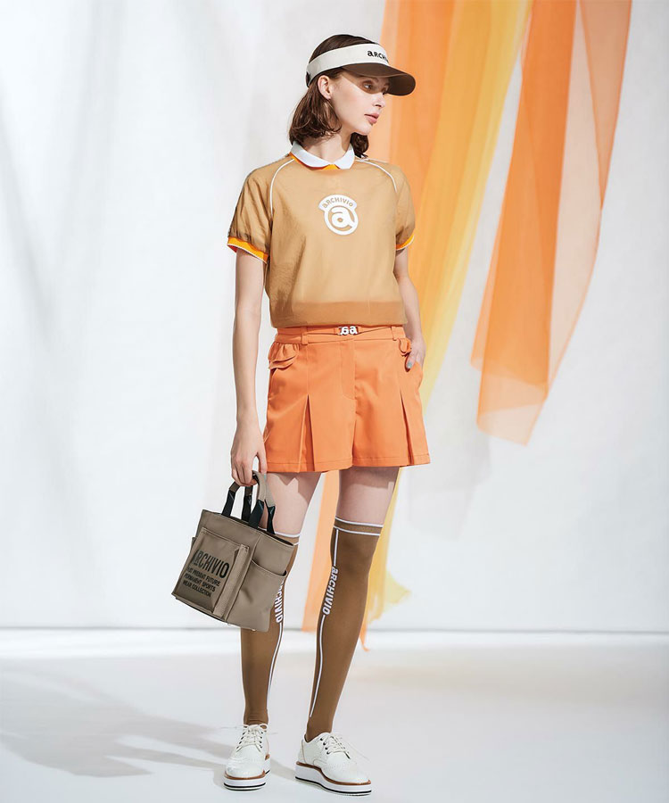 【当店在庫】【メール便送料無料】アルチビオ 春夏 ゴルフ ニーハイソックス ラインハイソックス 靴下 レディース A450317