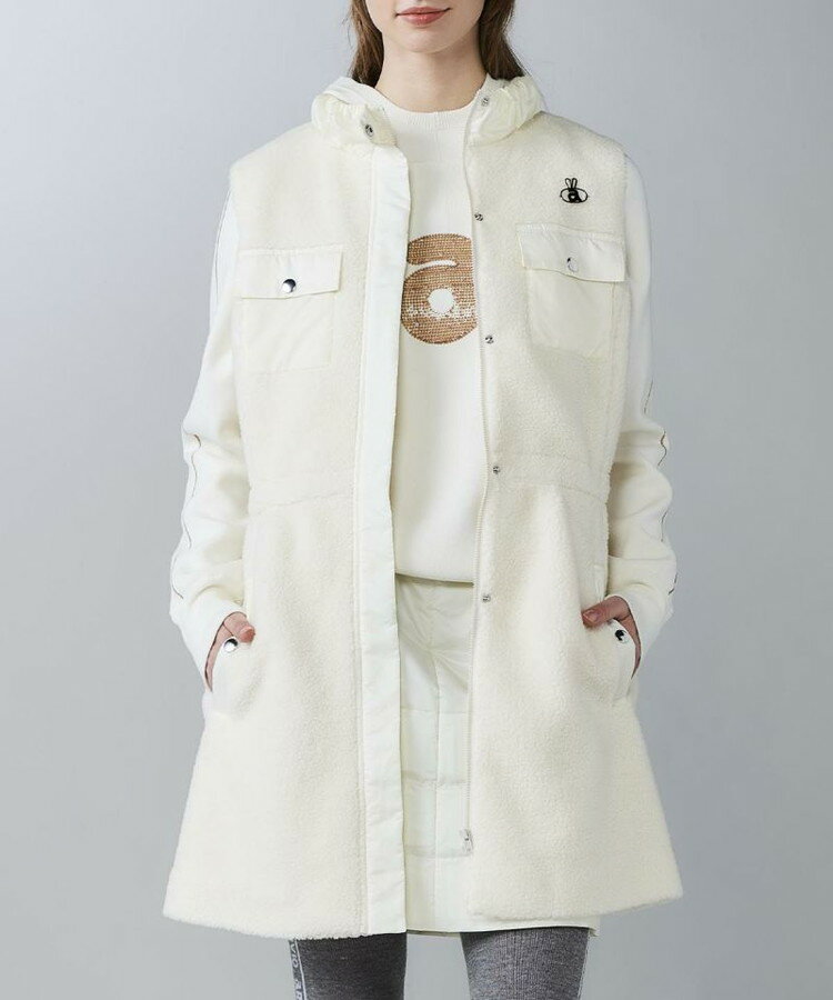 【当店在庫】アルチビオ 秋冬 ゴルフ 蓄熱保温ボアベスト レディース A514105