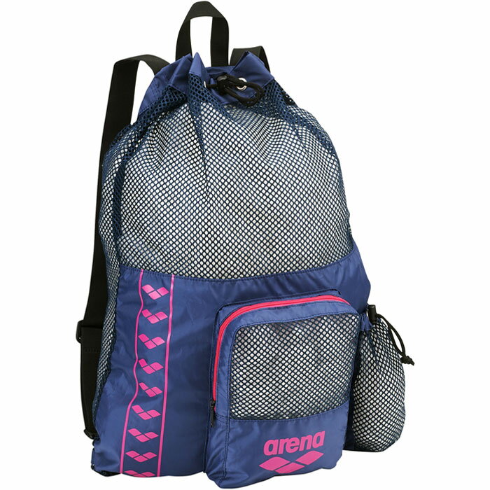 【最大1,500円OFFお買い物マラソンクーポン発行中！！有効期間:4/23(金)20:00~4/28(水)01:59迄】アリーナ 水泳 ナイロン&メッシュバックパック AEANJA13-NVY