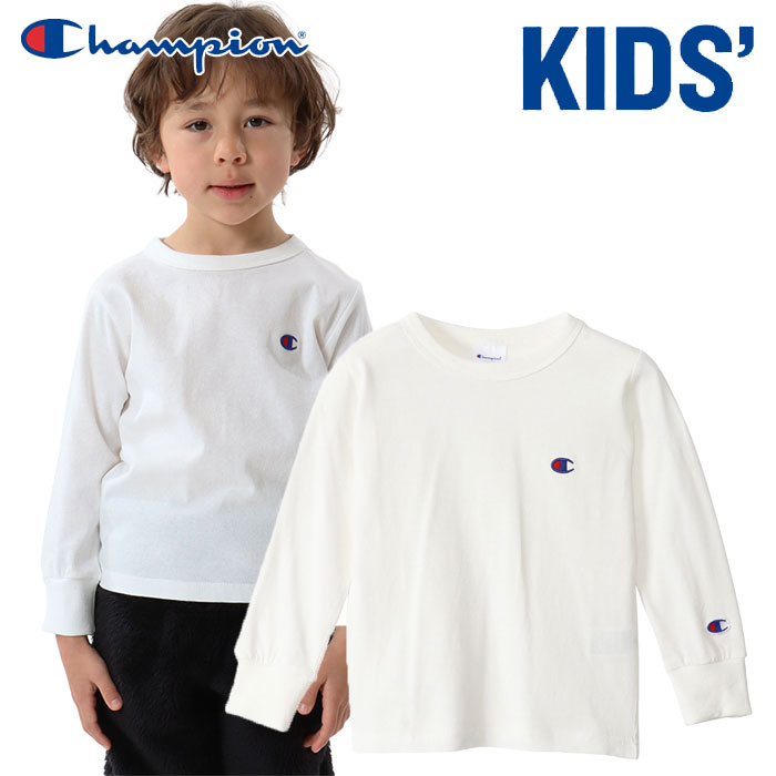 チャンピオン ロングスリーブTシャツ ロンT 長袖 ベーシック ジュニア キッズ CK-T401-020