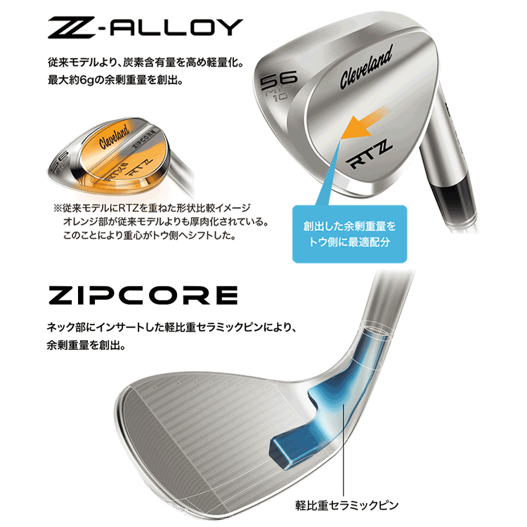 【あす楽対応】 クリーブランド RTZ ツアーサテン ウエッジ ダイナミックゴールドシャフト 2025モデル 日本仕様 3