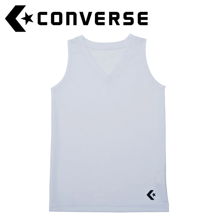 メール便対応 CONVERSE(コンバース) バスケット ガールズゲームインナーシャツ ブラ留め付き CB431701-1100