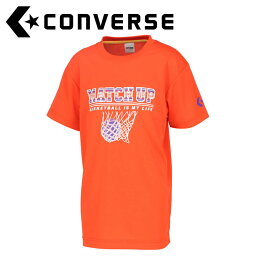 メール便対応 CONVERSE(コンバース) バスケット JR.プリントTシャツ CB441352-5600