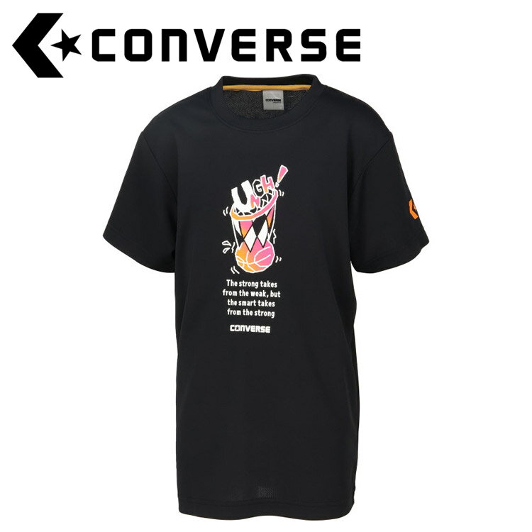 メール便対応 CONVERSE(コンバース) バスケット JR.プリントTシャツ CB441354-1956