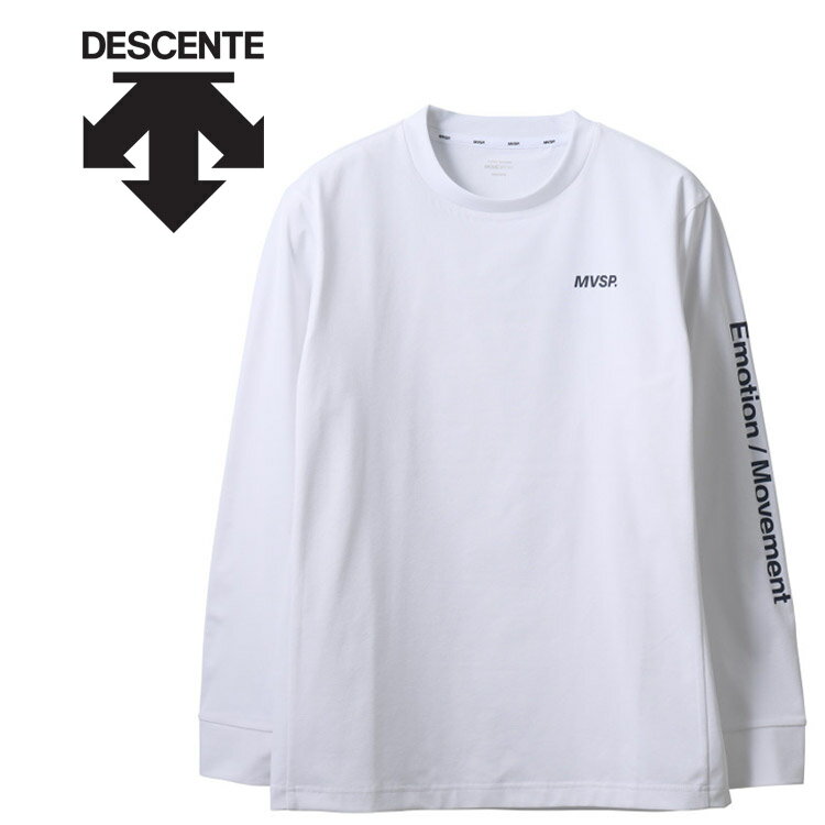 デサント DESCENTE SUNSCREEN スリーブロゴ ロングスリーブシャツ メンズ DMMVJB56-WH