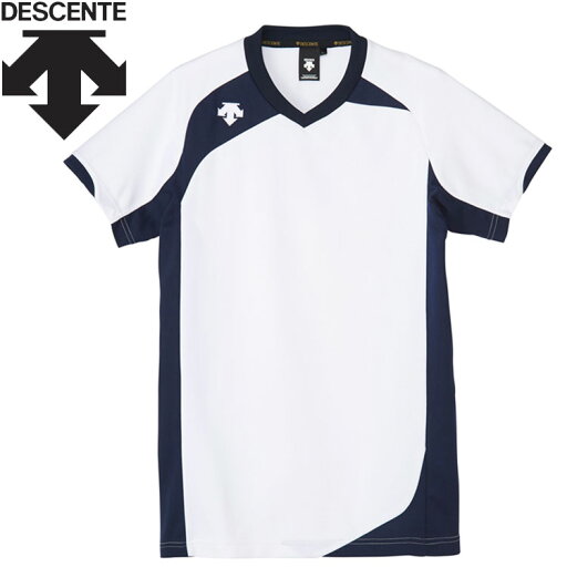 メール便対応 デサント DESCENTE 半袖バレーボールシャツ メンズ DSS-4720B-WHT メール便対応 デサント DESCENTE 半袖バレーボールシャツ メンズ DSS-4720B-WHT