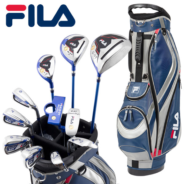 【当店在庫】FILA フィラ ゴルフ メンズ クラブセット 14点 (クラブ11本) FL-G01-TF