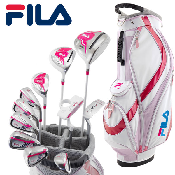 【当店在庫】FILA フィラ ゴルフ レディース クラブセット 14点 (クラブ11本) FL-G01-TF
