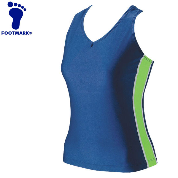 【メール便対応】フットマーク 水泳 ラインセパレーツ 上 トップスのみ 水着 101535-07 返品不可