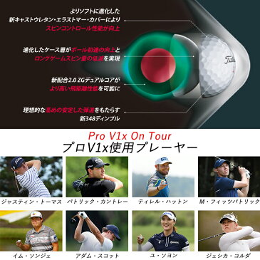 【週末限定日替り500円OFFクーポン発行中!!有効期間:8/27(土)00:00〜08/28(日)23:59迄】【あす楽対応】タイトリスト ゴルフ プロ V1x ゴルフボール 1ダース(12球入り) 2021モデル 日本正規品 Titleist Pro V1x