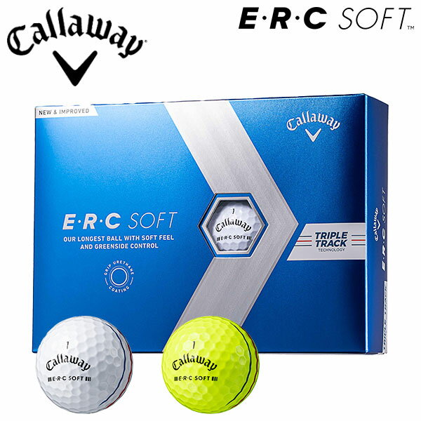 【23年継続モデル】キャロウェイ クロムソフト X ボール 1ダース(12球入り) Callaway CHROME SOFT X GOLF BALL