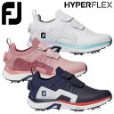 Footjoy Hyperflex Boa”ハイパーアスレチック”スパイクに、アップデートされた最新機能を搭載。New BOAフィットラップシステム搭載モデル。■サイズ：22.5～25.0cm■カラー：ホワイト/パープル(98170W)、ピンク/ピンク(98174W)、ネイビー/ホワイト(98176W)■ウィズ：W■素材：防水合成繊維/スパイク：パルサーLP(FTS3.0)■原産国：中国