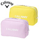 Callaway Attractive Pouch Womens 24 JM小物収納に便利なポーチ。■カラー：ピンク(5924206)、イエロー(5924207)■サイズ：W205mm × H140mm × D90mm■素材：ポリエステル■原産国：Made in Chinaメーカー希望小売価格はメーカーカタログに基づいて掲載しています