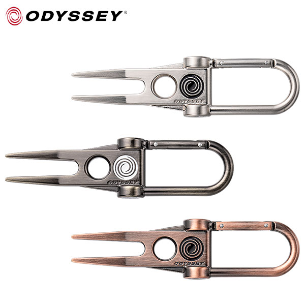 Odyssey Divot Tool 24 JMカラビナ仕様のシンプルなディボットツール。■カラー：シルバー(5924035)、ブラック(5924036)、ブロンズ(5924037)■素材：亜鉛合金■原産国：Made in China【メーカー取り寄せ商品】在庫の有無・納期は改めてご連絡させていただきます。取り寄せの為、ご購入いただけましても、欠品・完売の場合もございます。メーカー希望小売価格はメーカーカタログに基づいて掲載しています