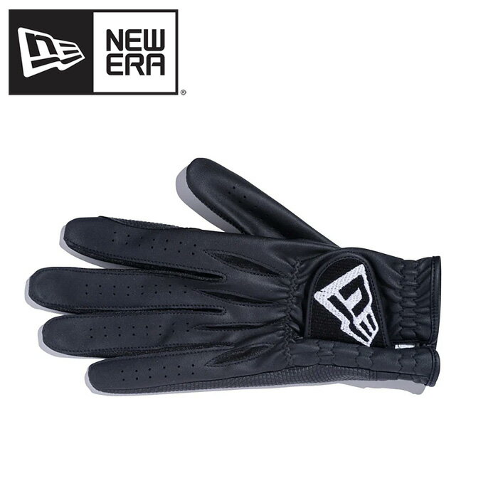 【当店在庫】【メール便送料無料】ニューエラ ゴルフ メンズ レディース 合皮グローブ フラッグロゴ 片..