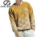 【あす楽対応】 CPG GOLF グラデーションロゴセーター Lサイズ メンズ ゴルフウェア 2308-22202