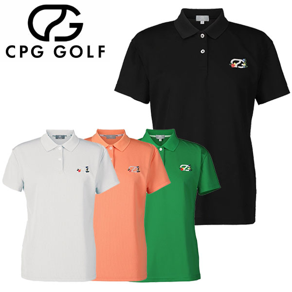 乐天商城 - 【当店在庫】CPG GOLF SIMPLE POLO SS シンプル ポロシャツ レディース 1109-25111 ゴルフウェア 2025モデル