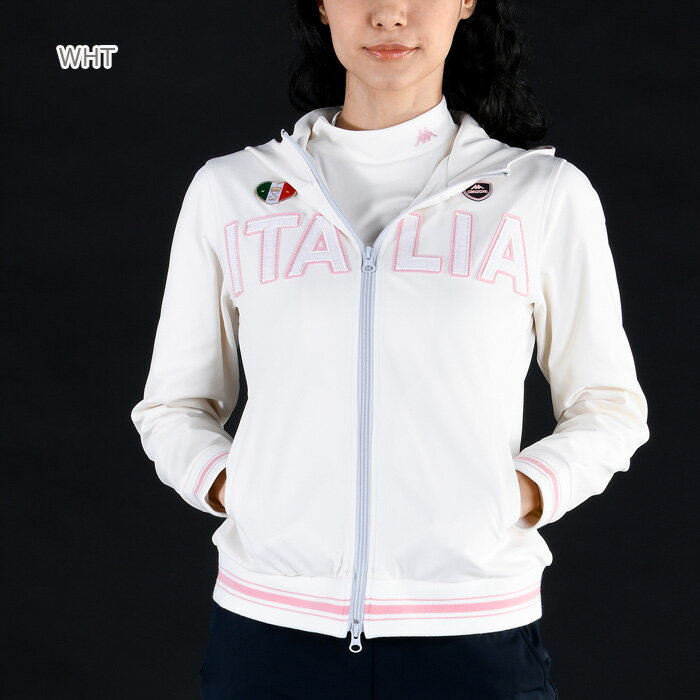 【当店在庫】カッパ ゴルフ トラックパーカー レディース ゴルフウェア 秋冬 KGA21WJK07