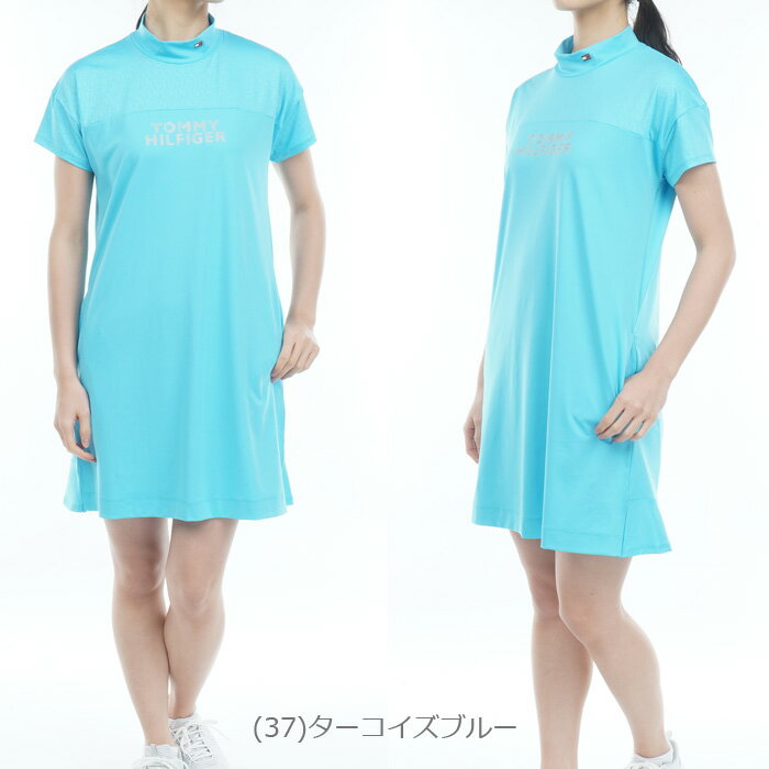 【当店在庫】トミーヒルフィガー ゴルフ THキューブ エンボスコンビ ワンピース レディース 春夏 ゴルフウェア THLA343