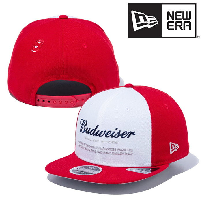 ニューエラ 【あす楽対応】ニューエラ ゴルフ キャップ 9FIFTY Original Fit Budweiser バドワイザー ロゴ スカーレットバイザー 2023モデル 13534514