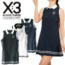 【あす楽対応】 KI-XXX THREE キックスリー ノースリーブ ワンピース レディース 2025春夏 ゴルフウェア 25SSXL019