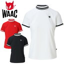 【4時間限定 全品ポイント5倍以上★7/15 20:00から23:59迄】【当店在庫】WAAC ワック サスティナブルピケモックネックシャツ レディース 2025春夏 ゴルフウェア 072252073