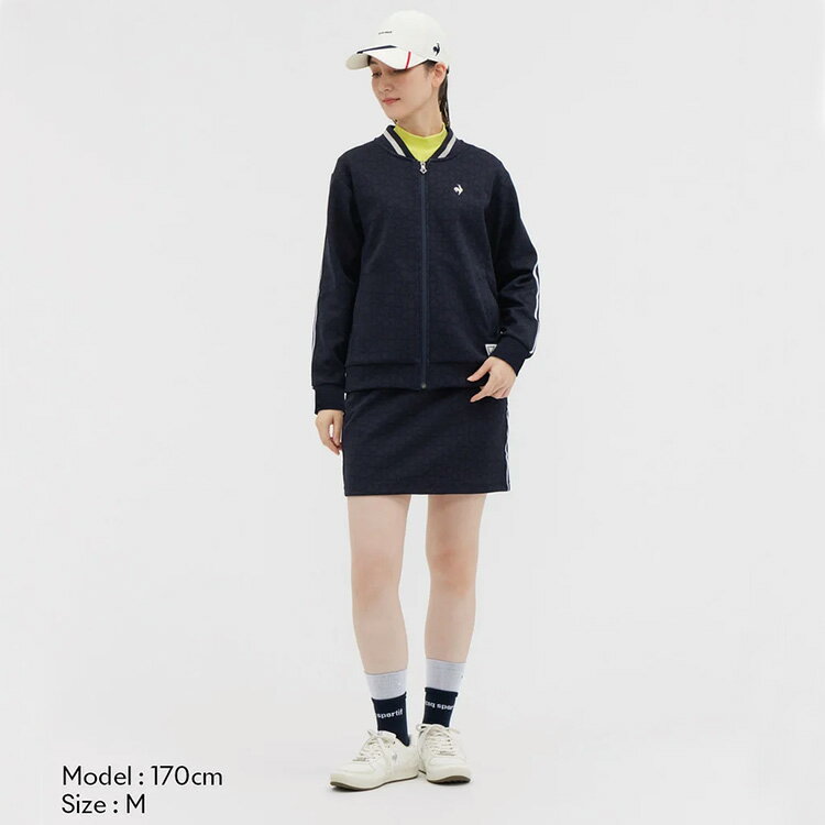 【当店在庫】ルコックゴルフ 総柄フルジップジャージ レディース 2025秋冬 ゴルフウェア LG5FJG00L