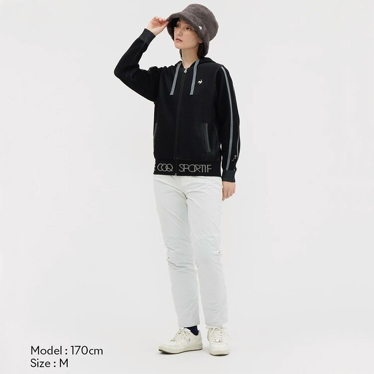 【当店在庫】ルコックゴルフ フルジップフーディーセーター レディース 2025秋冬 ゴルフウェア LG5FST30L