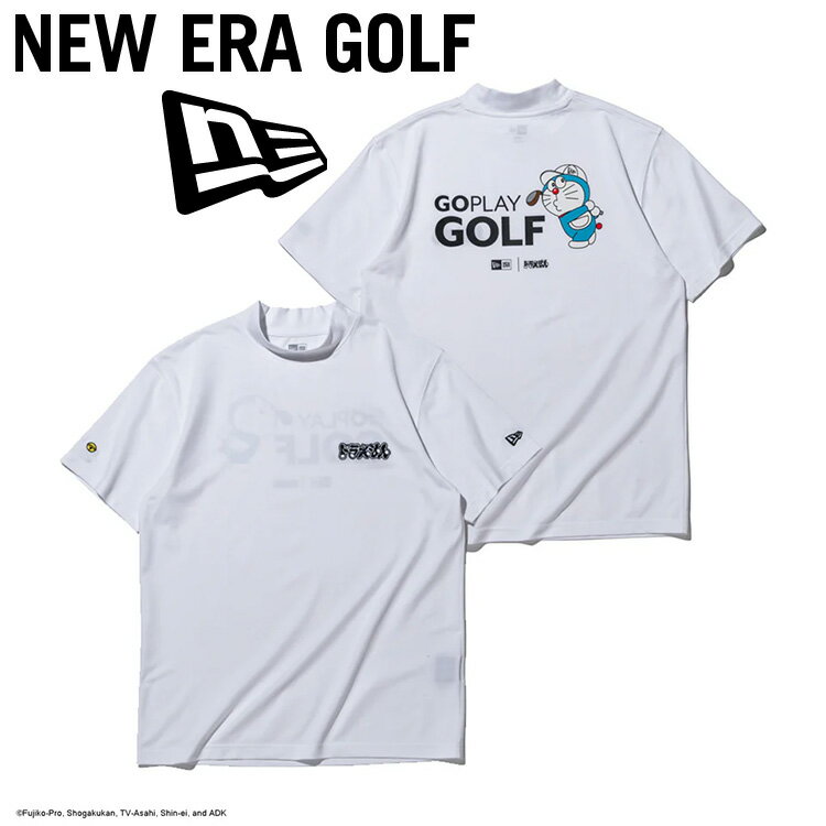 乐天商城 - 【当店在庫】ニューエラ ゴルフ ドラえもん GO PLAY GOLF 鹿の子 ミッドネック 半袖Tシャツ メンズ 2026春夏 14935372