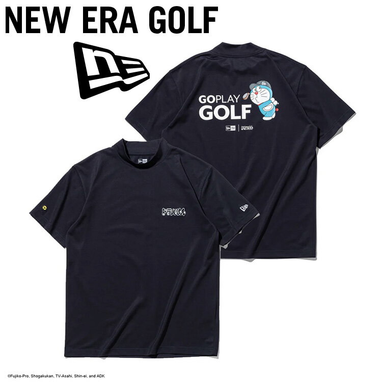乐天商城 - 【当店在庫】ニューエラ ゴルフ ドラえもん GO PLAY GOLF 鹿の子 ミッドネック 半袖Tシャツ メンズ 2026春夏 14935373