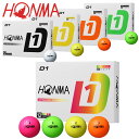 【全品ポイント5倍×最大2000円OFFクーポン 5/1 00:00-23:59迄】【送料無料】 ホンマ ゴルフ New D1 ゴルフボール 1ダース(12球入...