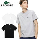 ラコステ 半袖 ポケットTシャツ クロコエンブレム レギュラーフィット クルーネック メンズ TH5846L