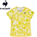 メール便対応 ルコック le coq sportif テニス SUNSCREEN グラフィックゲームシャツ レディース QTWVJA00-YL