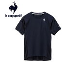 メール便対応 ルコック スポルティフ le coq sportif テニス エールフォルム ゲームシャツ 半袖 メンズ QTMXJA01-NV