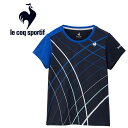 メール便対応 ルコック スポルティフ le coq sportif テニス グラフィックゲームシャツ ウィメンズ QTWXJA90-NV