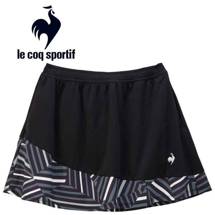 メール便対応 ルコック スポルティフ le coq sportif テニス グラフィックゲームスコート ウィメンズ QTWXJE02-BK