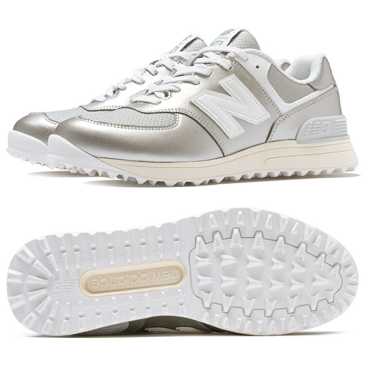 乐天商城 - 【当店在庫】ニューバランスゴルフ レディース 574 v4 SL スパイクレス ゴルフシューズ WG574C4 日本正規品 2026モデル