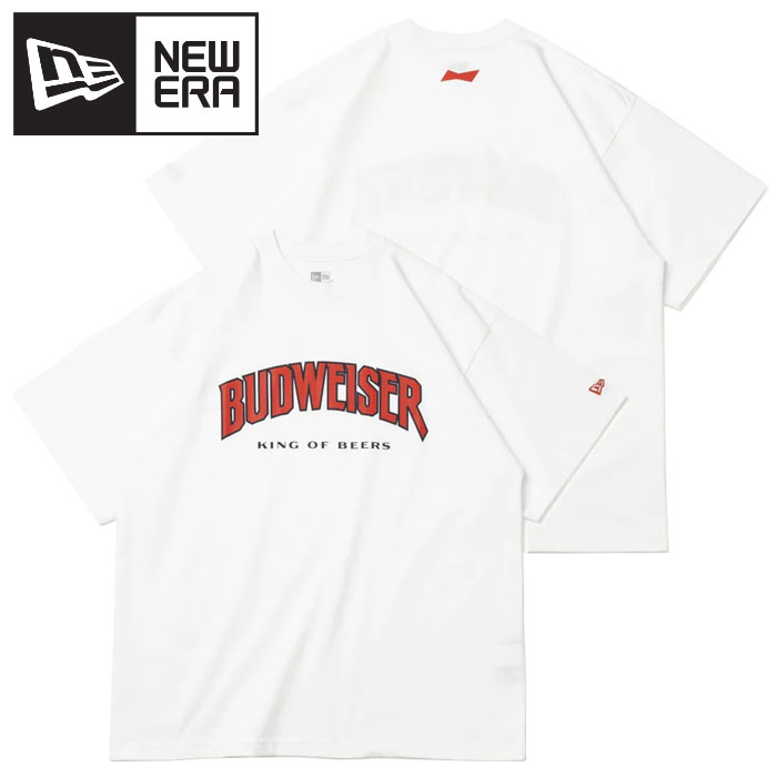 ニューエラ 半袖 コットン Tシャツ Budweiser バドワイザー アーチロゴ オーバーサイズド 13526843