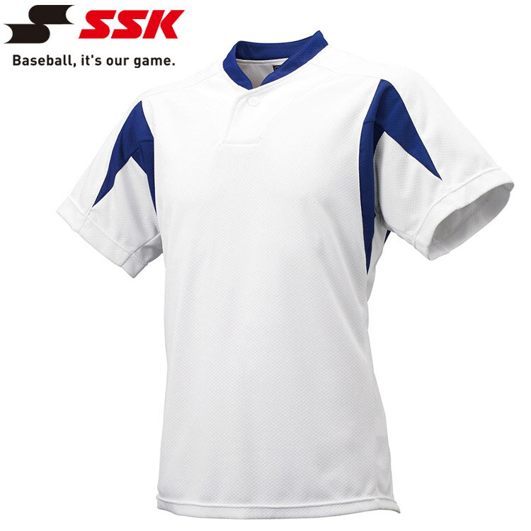 メール便対応 エスエスケイ 野球 ジュニア1ボタンベースボールTシャツ BT2300J-1063 ジュニア