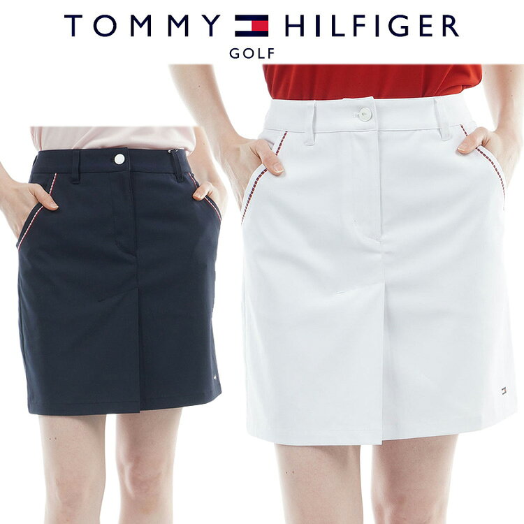 乐天商城 - 【当店在庫】トミーヒルフィガーゴルフ ツイルミドル丈 タイトスカート レディース 2026春夏 ゴルフウェア THLA613