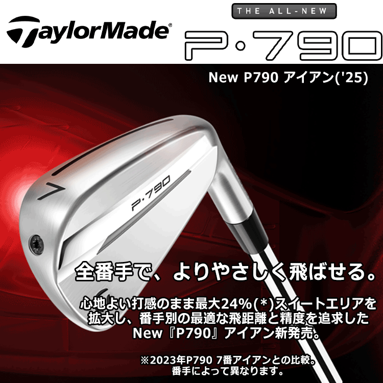【当店在庫】 テーラーメイド New P790 25 アイアン 6本セット 2025モデル 日本仕様