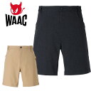 【4時間限定 全品ポイント5倍以上★7/15 20:00から23:59迄】【当店在庫】WAAC ワック デニムライクハーフパンツ メンズ 2025春夏 ゴルフウェア 072252430