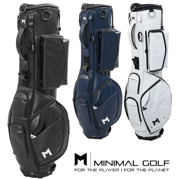 MNML GOLF MP-1 エムピーワン カートバッグ MNMLゴルフはロサンゼルス近郊のマンハッタンビーチにて2019年にゴルフバッグメーカーとして誕生した、新しいゴルフバッグブランド わずか1.85kg。スタンドを削ぎ落とした、真に軽快なキャスタビリティ。 ■ 美しく整理する、3分割のミニマル口枠 シンプルかつ直感的にクラブを整理・選択できるよう設計された3分割の口枠。無駄を徹底的に排除し、プレイへの集中力を高めるためのディテールです。 ■ ユーティリティを宿す、着脱式クラッチバッグ 必要な機能を厳選したボディには、取り外し可能なクラッチバッグが付属。スマートフォンや貴重品、スキンケアなどの小物をスマートにセパレートでき、クラブハウスや移動時にもこれ一つで身軽に行動できます。 ■ 現代のゴルフスタイルに呼応するギミック ボディの美しさを損なわないスマートな構造でありながら、セルフィー用の携帯ホルダーやボールマーカーホルダーなど、現代のプレイヤーに必須のスマートな機能をスマートに完備しています。 ■ ソーラーモバイルバッテリー用ポケットを完備 バッグ本体に専用ポケットを搭載しており、スマートなスマートフォンの充電をサポートします。 ※ソーラーモバイルバッテリー本体は付属しておりません。ご使用の際は、恐れ入りますがお客様ご自身で別途ご購入をお願いいたします。メーカー希望小売価格はメーカーサイトに基づいて掲載しています