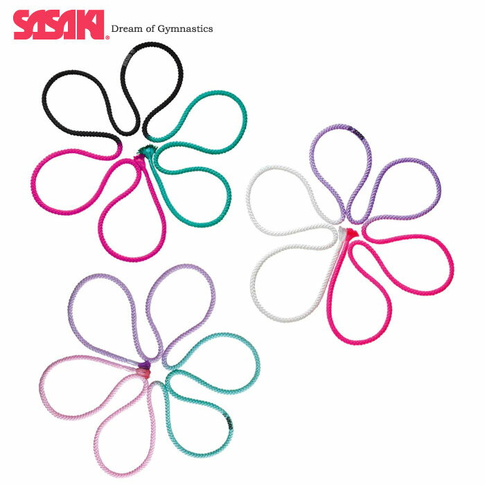 SASAKI ササキスポーツ 新体操 3色ロープ F.I.G.（国際体操連盟）認定品 M-280G-F