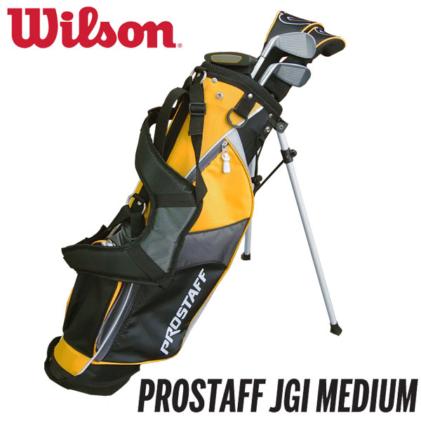 ゴルフセット（ジュニア） 【あす楽対応】ウィルソン PROSTAFF JGI MEDIUM ジュニアセット 子供用 ゴルフクラブ 5本セット+キャディバッグ