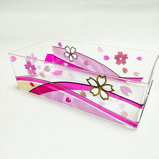 桜舞うティッシュケース ティッシュボックス ティッシュカバー おしゃれ かわいい インテリア リビング 子供部屋 ギフト 贈り物 プレゼント 新生活 手作り ハンドメイド オリジナル ステンドグラス風 グラスアート(受注生産) 桜舞うティッシュケース ティッシュボックス ティッシュカバー おしゃれ かわいい インテリア リビング 子供部屋 ギフト 贈り物 プレゼント 新生活 手作り ハンドメイド オリジナル ステンドグラス風 グラスアート(受注生産)