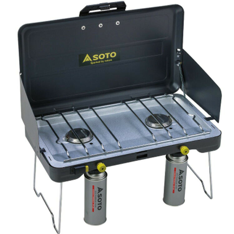 SOTO ソト 2バーナー ST-527 新富士バーナー アウトドア キャンプ SOTO BBQ バーナー 2口 カセットコンロ キャンプご飯 調理 【B】