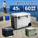 クーラーBOX 保冷 溶けにくい ハードクーラーボックス 45L IS-HCB45 24時間以上 キャスター付 水抜き栓 アウトドア レジャー スポーツ 災害時 大型 釣り 大容量 高保冷 キャンプ BBQ 花見 海水浴 運動会 保冷バッグ
